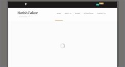Desktop Screenshot of hotelharishpalace.com